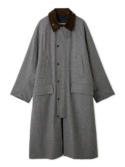 SNOWDON / スノードン】ウール チェック ロング コート 