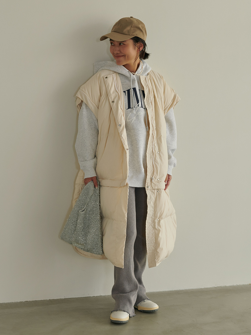 金子綾 for emmi】ecoマルチウェイダウンコート(コート)｜アウター