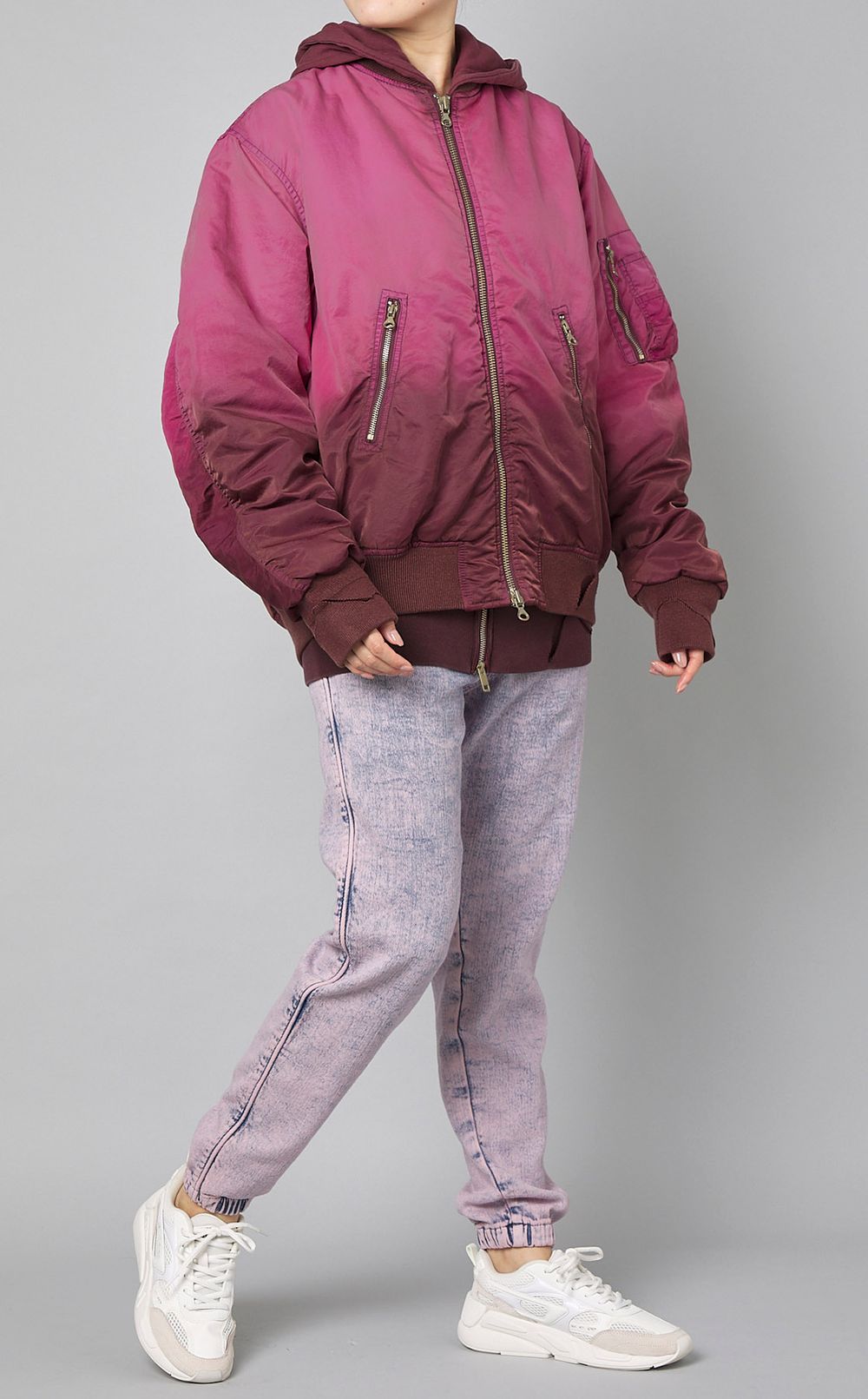 DIESEL｜グラデーションMA-1ブルゾン