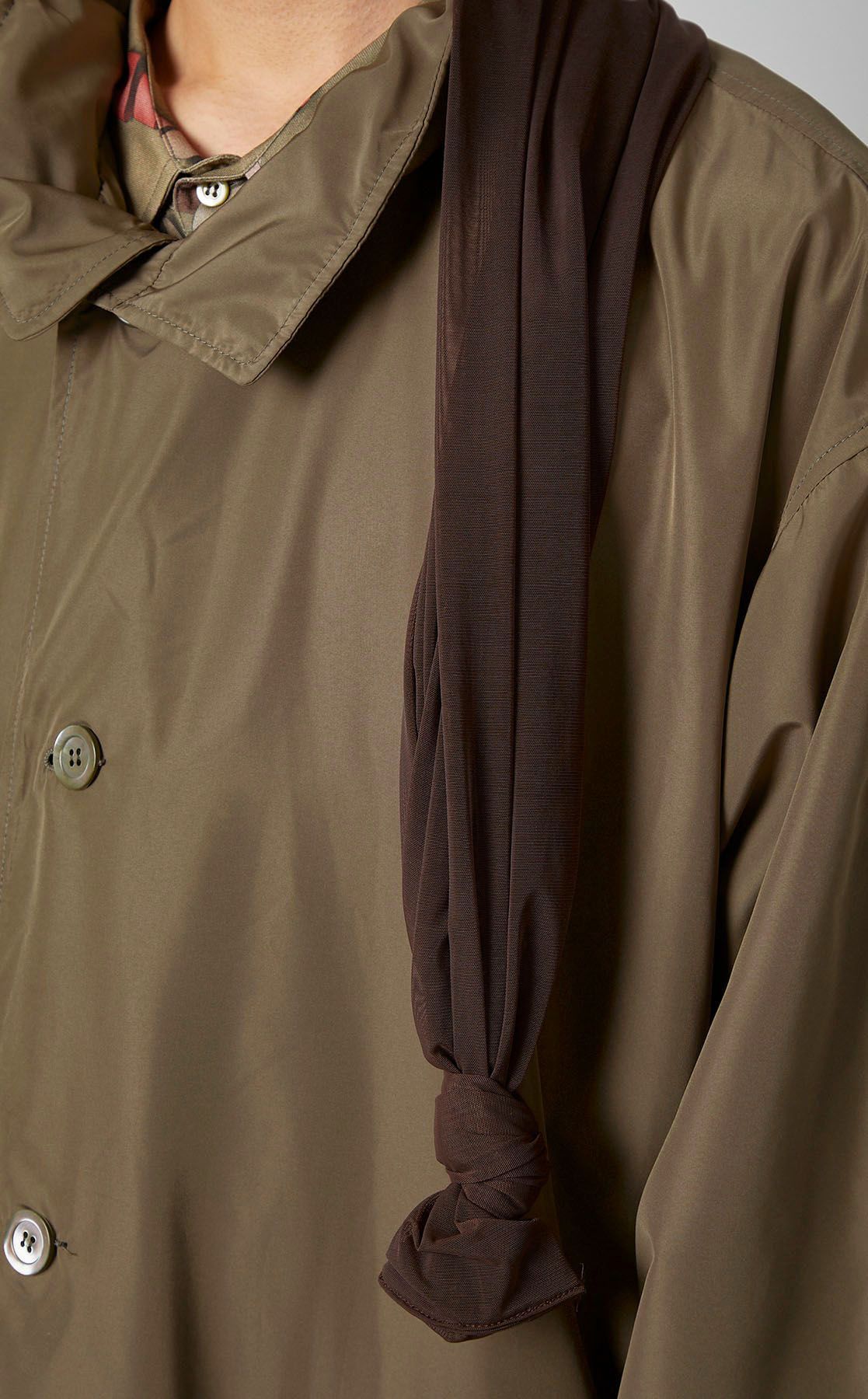 MAGLIANO｜ナイロンチュールロゴフードコート