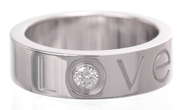 B4072348 ラブ 1Pダイヤ リング 2006年クリスマス限定 中古