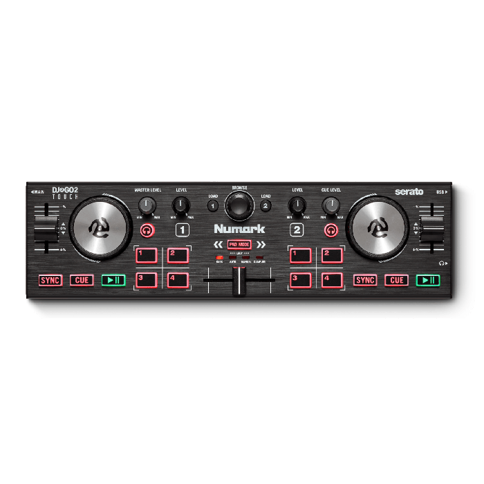 Numark DJ2GO Touch Pocket DJ Controller with Capacitive Touch Jog