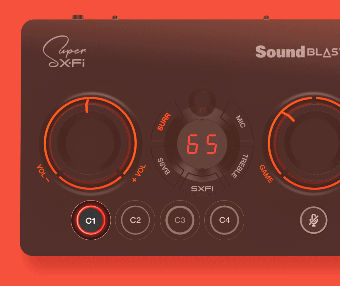 Sound Blaster GC7 Game Streaming USB DAC and Amp with Programmable