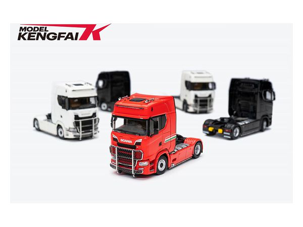 1/64 Scania Transport Vehicle White (トレーラーヘッド + セミ