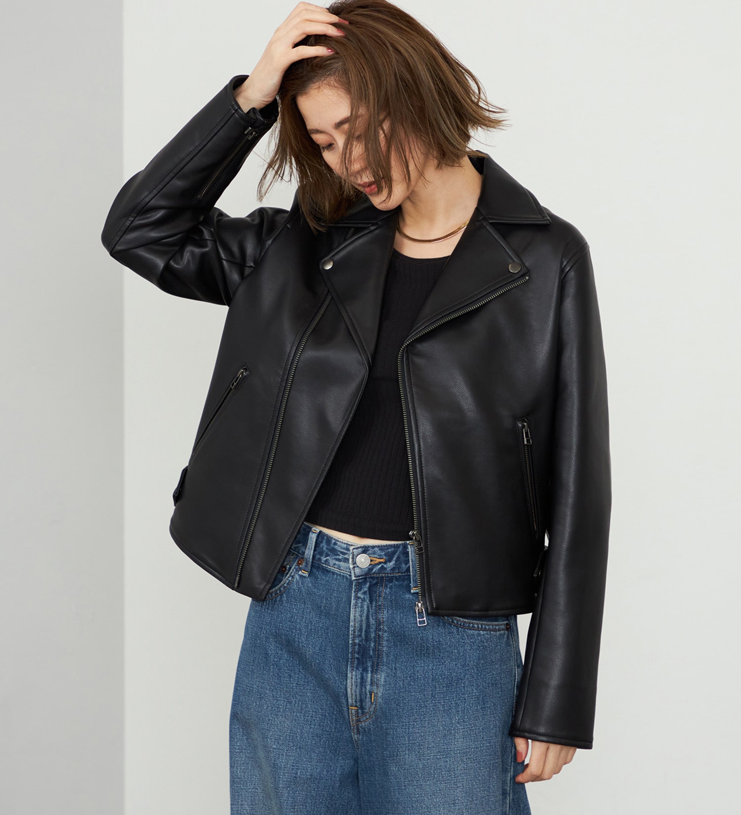 FINAL SALE】【WEB・直営店舗限定】EDWIN LADIES フェイクレザー