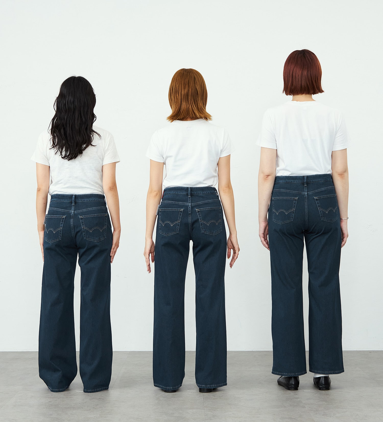 裾上げ無料】EDWIN LADIES ジャージーズ イージーワイドデニムパンツ