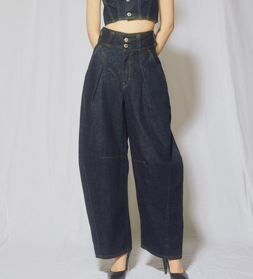 atelier SOMETHING TLEB BALLOON DENIM PANTS/カーブデニムパンツ