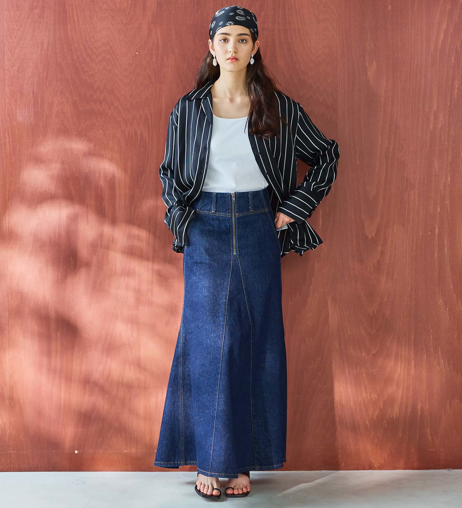 atelier SOMETHING MERMAID DENIM SKIRT/マーメイドデニムスカート