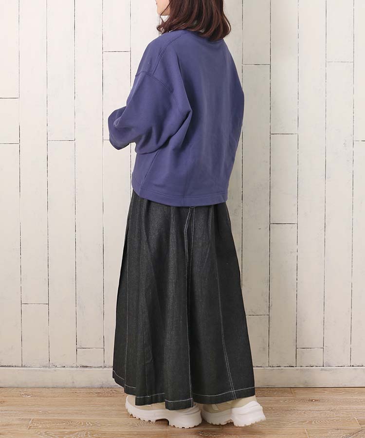 ≪SALE≫デニムタックスカート(インディゴ): ALL｜Bleu Bleuet（ブルー