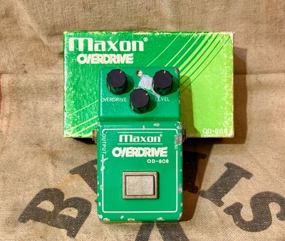 1981 Maxon (Ibanez) OD-808 Tube Screamer Overdrive Green w/ Box