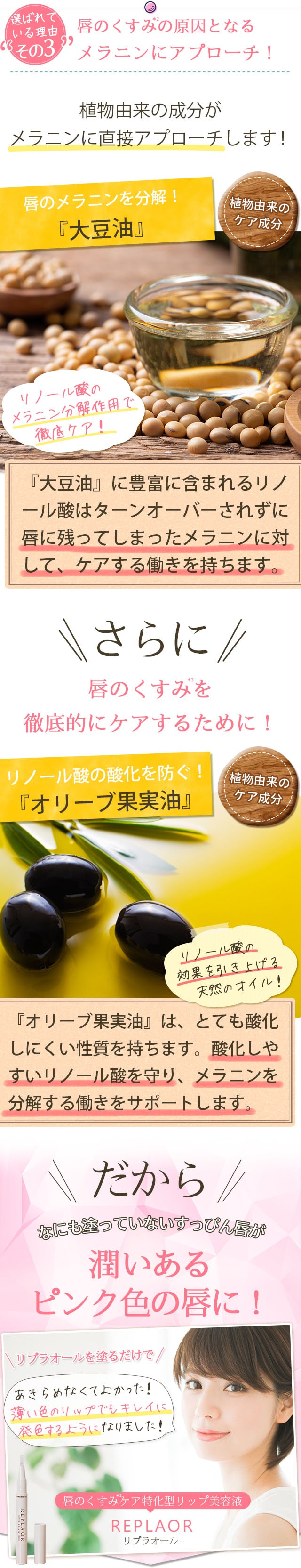 唇のくすみケア特化型リップ美容液｜リプラオール
