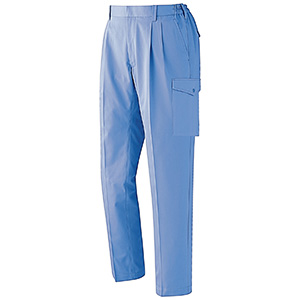 男子 E／Cスラックス G343N下 ライトブルー | 【ミドリ安全