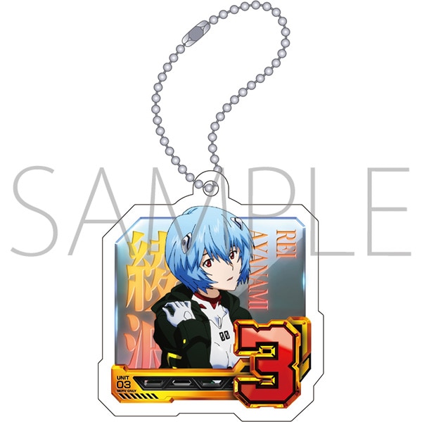 エヴァンゲリオン アクリルキーホルダー／通常図柄（3・綾波レイ