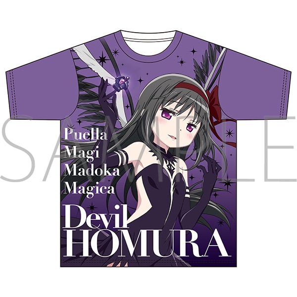 魔法少女まどか☆マギカ フルグラフィックTシャツ／悪魔ほむら: キャラ