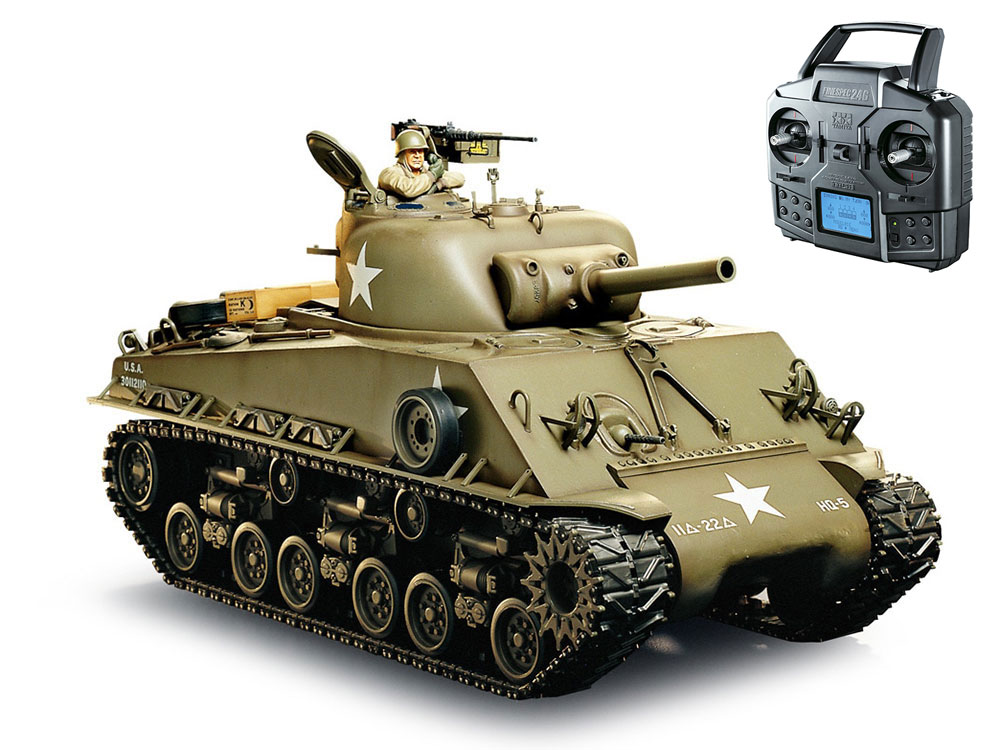 タミヤ 1/16 RCタンクシリーズ M4シャーマン （105mm榴弾砲） フル