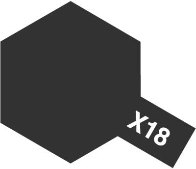 タミヤカラー エナメル X-18 セミグロスブラック | タミヤ