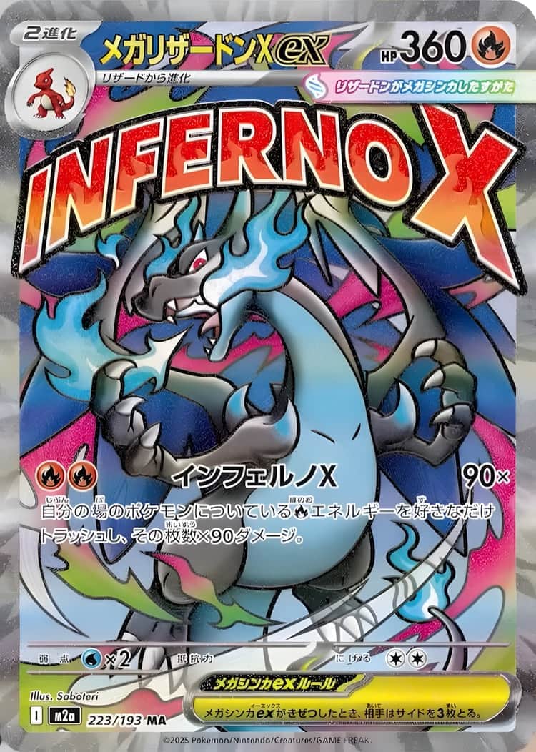 毎日更新】《メガリザードンXex》MAの最新買取価格・値段推移チャート