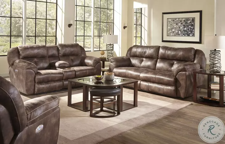 Ferrington Dusk Power Lay Flat Recliner, 61890-7-1300-89, Catnapper