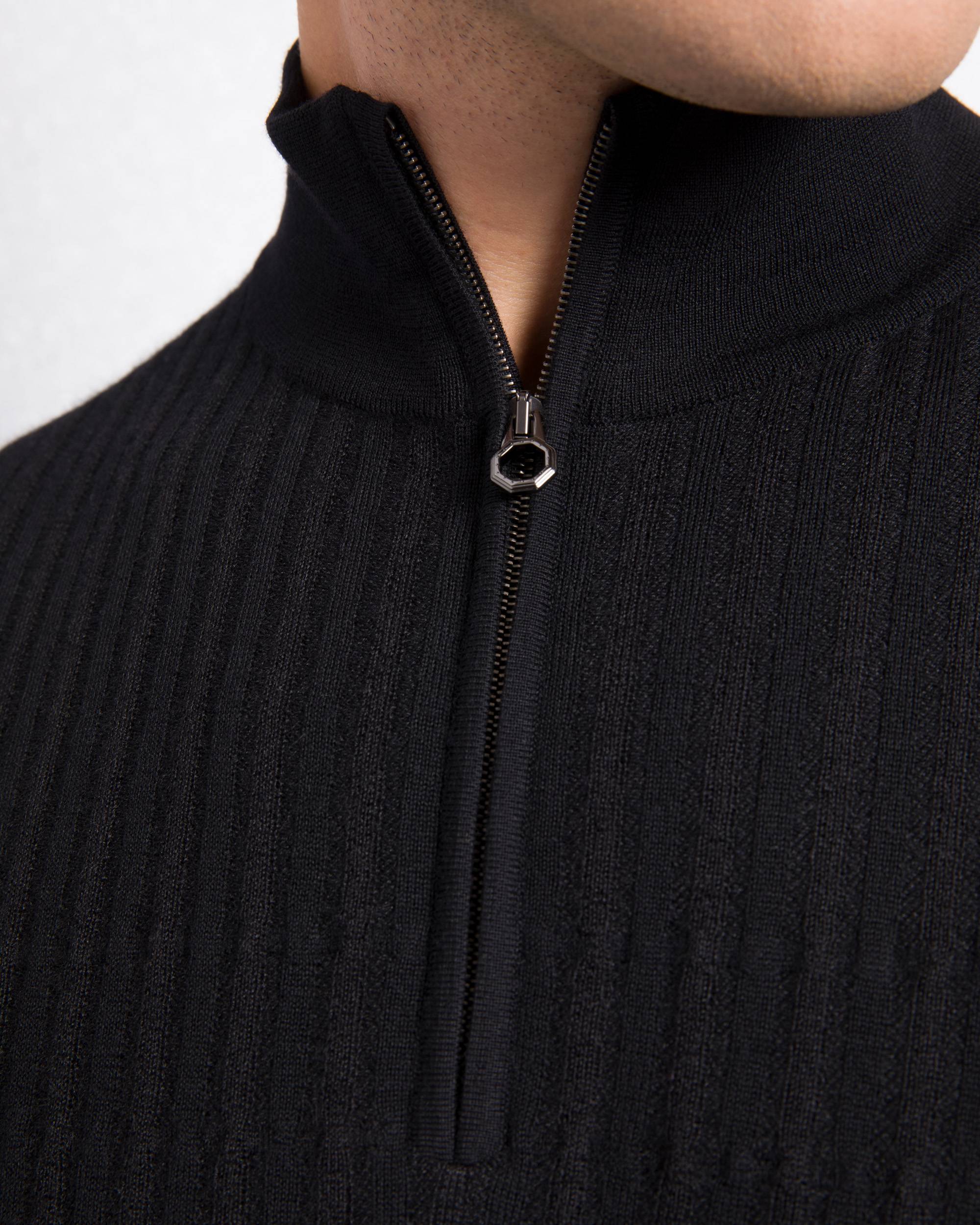 Virgin wool and cashmere blend knit mockneck sweater | Stefano Ricci