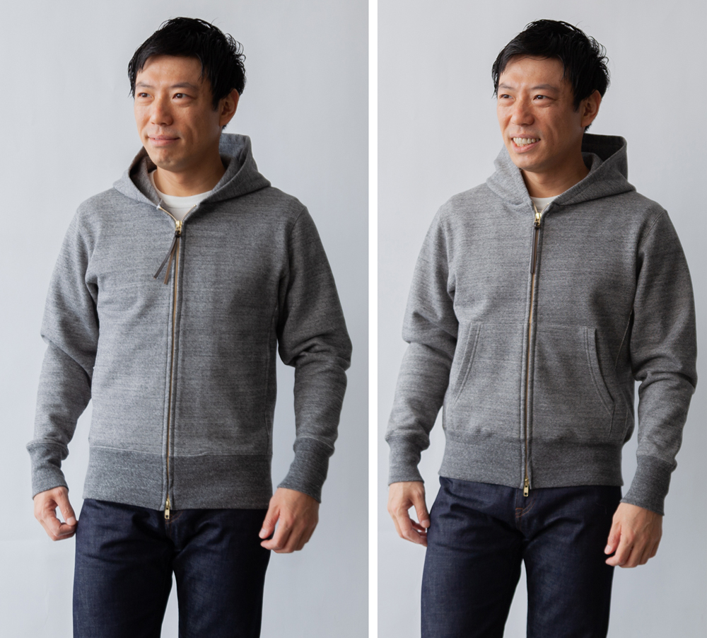 超高密度ジップアップパーカースマートスタイルとカジュアルスタイルの