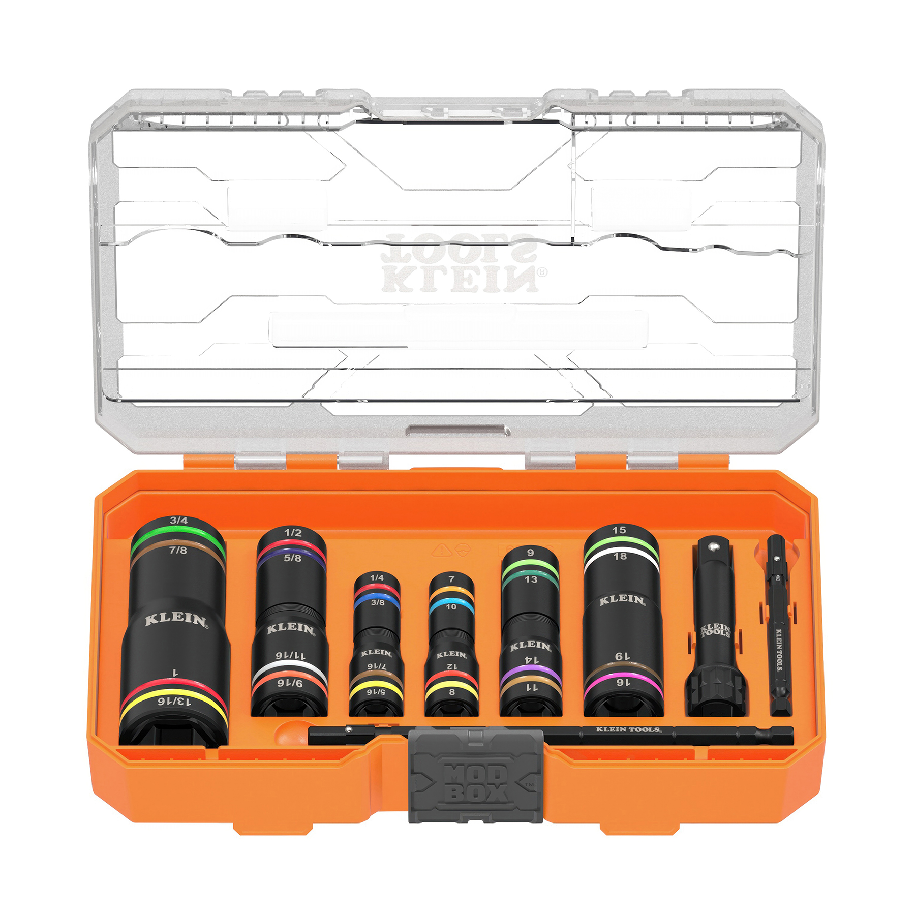 KNECT™ Quad-24 Heavy-Duty Impact Flip Sockets, SAE and Metric, 9