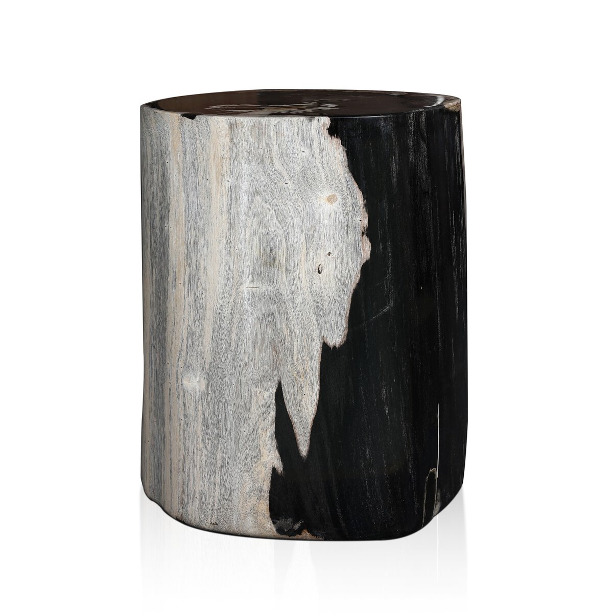 Kos End Table Dark Petrified Wood Four Hands