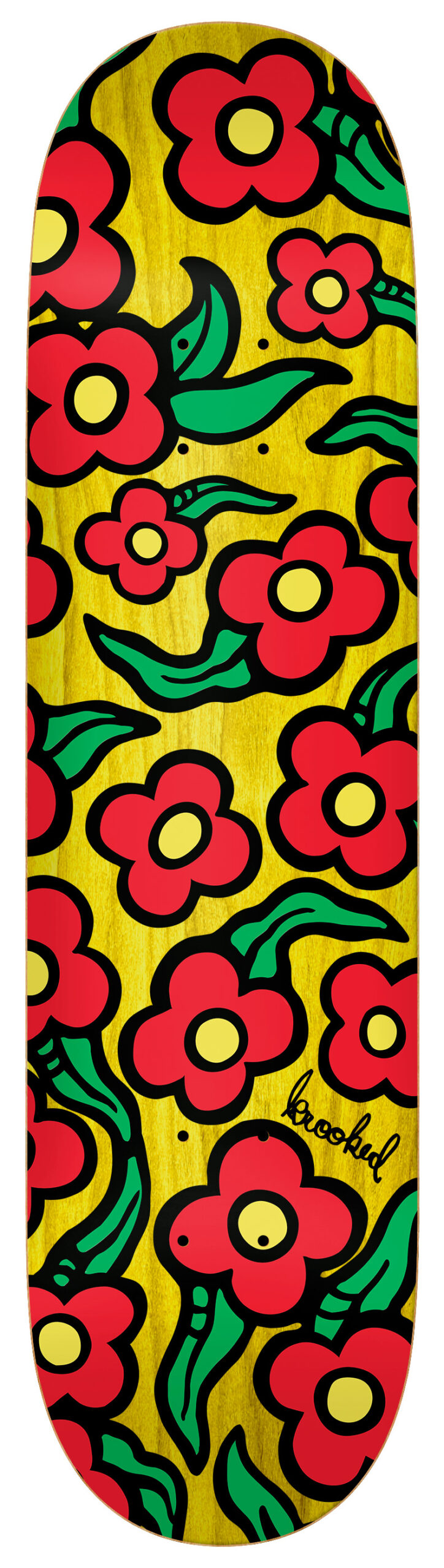 Krooked Skateboards- Wildstyle Flowers DECK - Deckadence Board Shoppe
