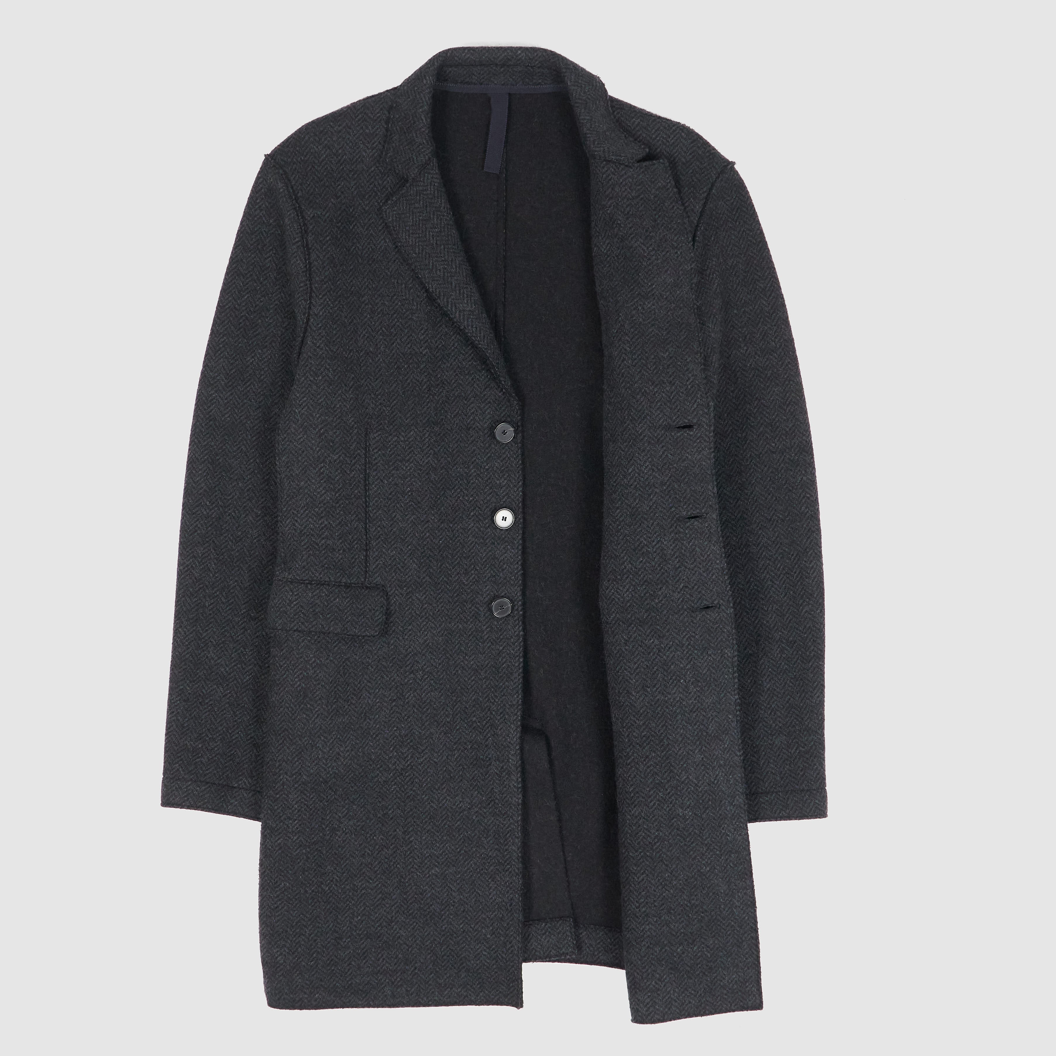 Harris Wharf London Single Breasted Wool Fleece Coat - DeeCee style