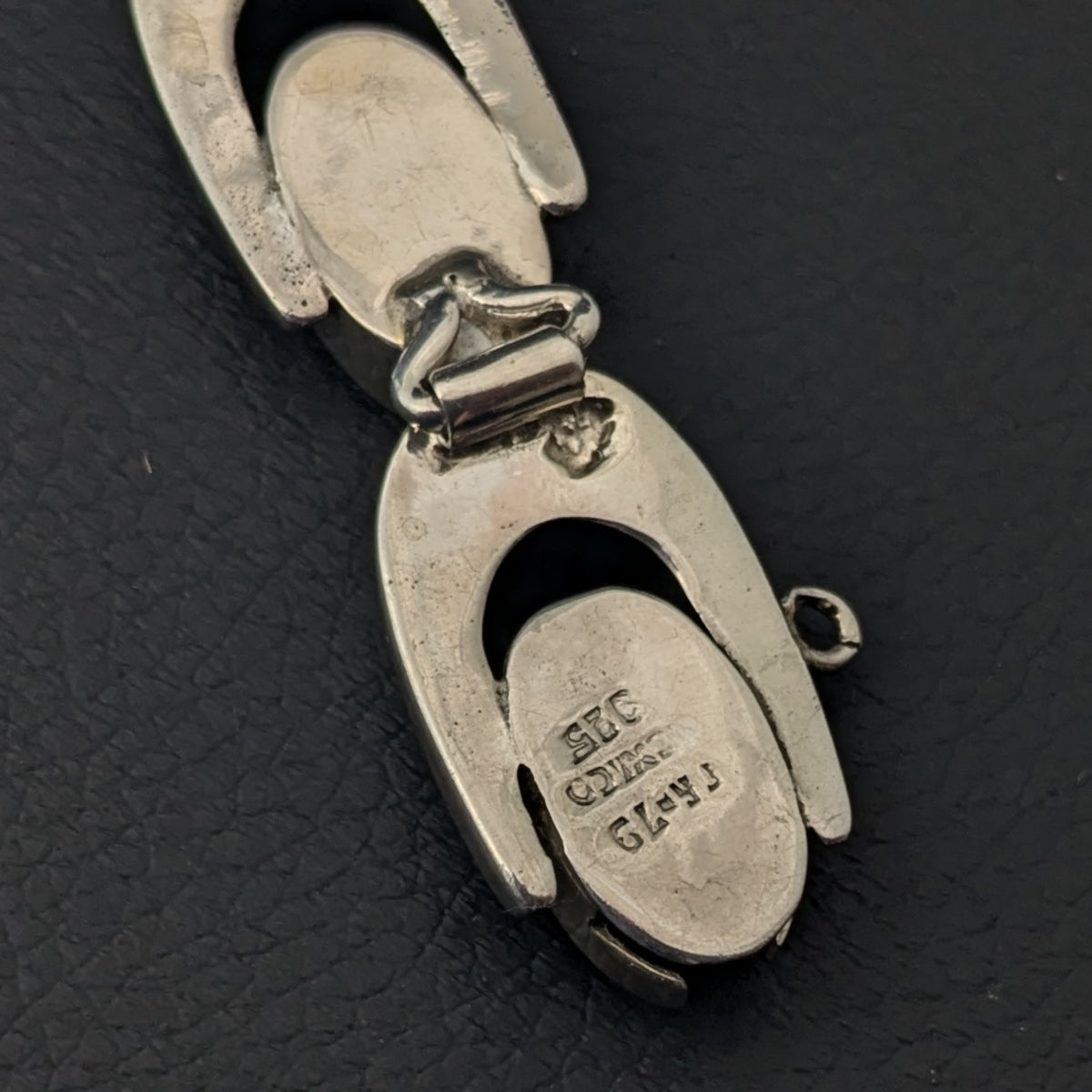 ヴィンテージ メキシカンシルバー925 ホースシュー オニキス