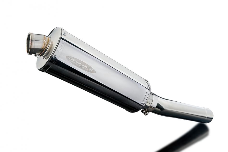 Slip-On Exhaust with 14-inch Oval Carbon Fiber Muffler for ZX-9R Ninja