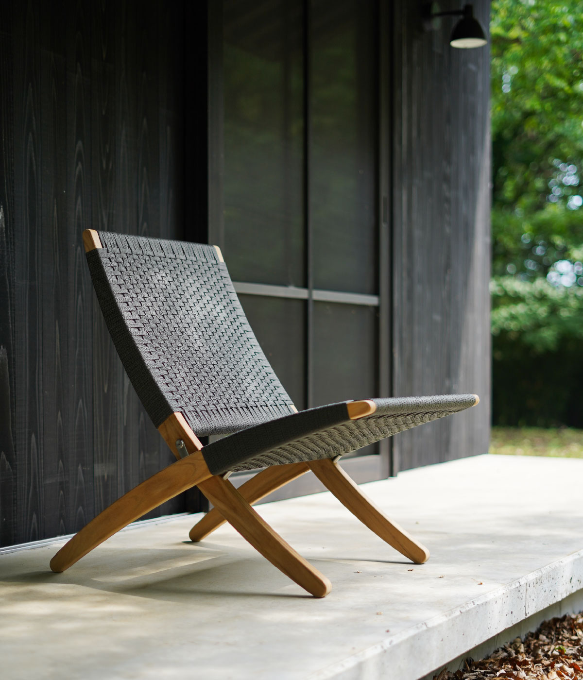 MG501キューバチェア アウトドア チーク 無塗装 フラットロープ CARL