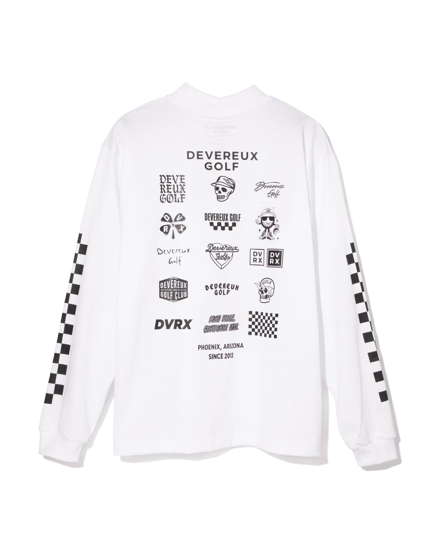 Logo Assorted ロングスリーブ モックネックTシャツ 763572022-WHITE