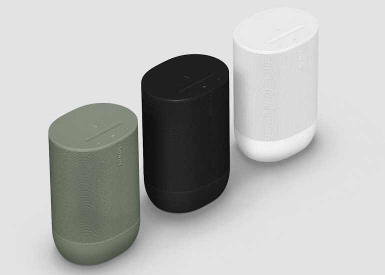 sonos ワイヤレススピーカー モダンデザイン グレー デュアル