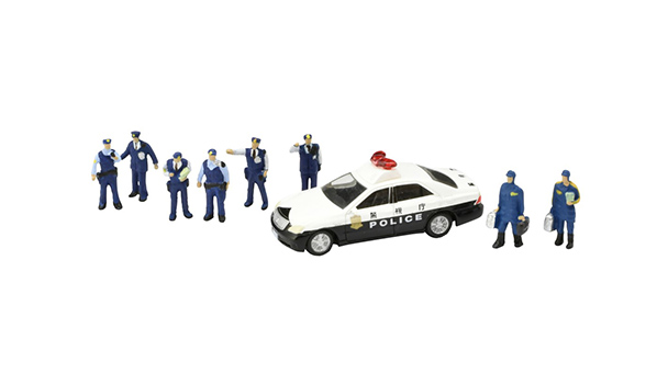 情景小物145 パトカー・警察官｜製品をさがす｜ジオコレ