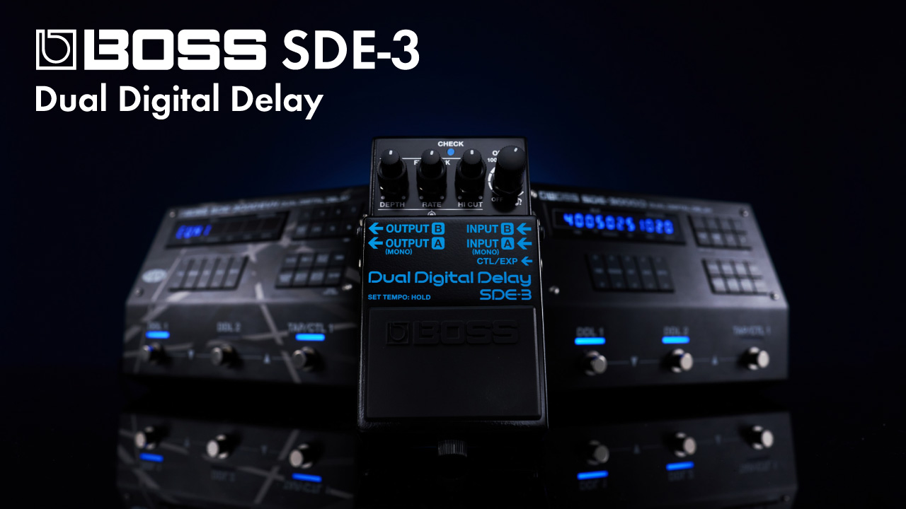 BOSSからSDE-3000を再現したディレイ「SDE-3」が発売。