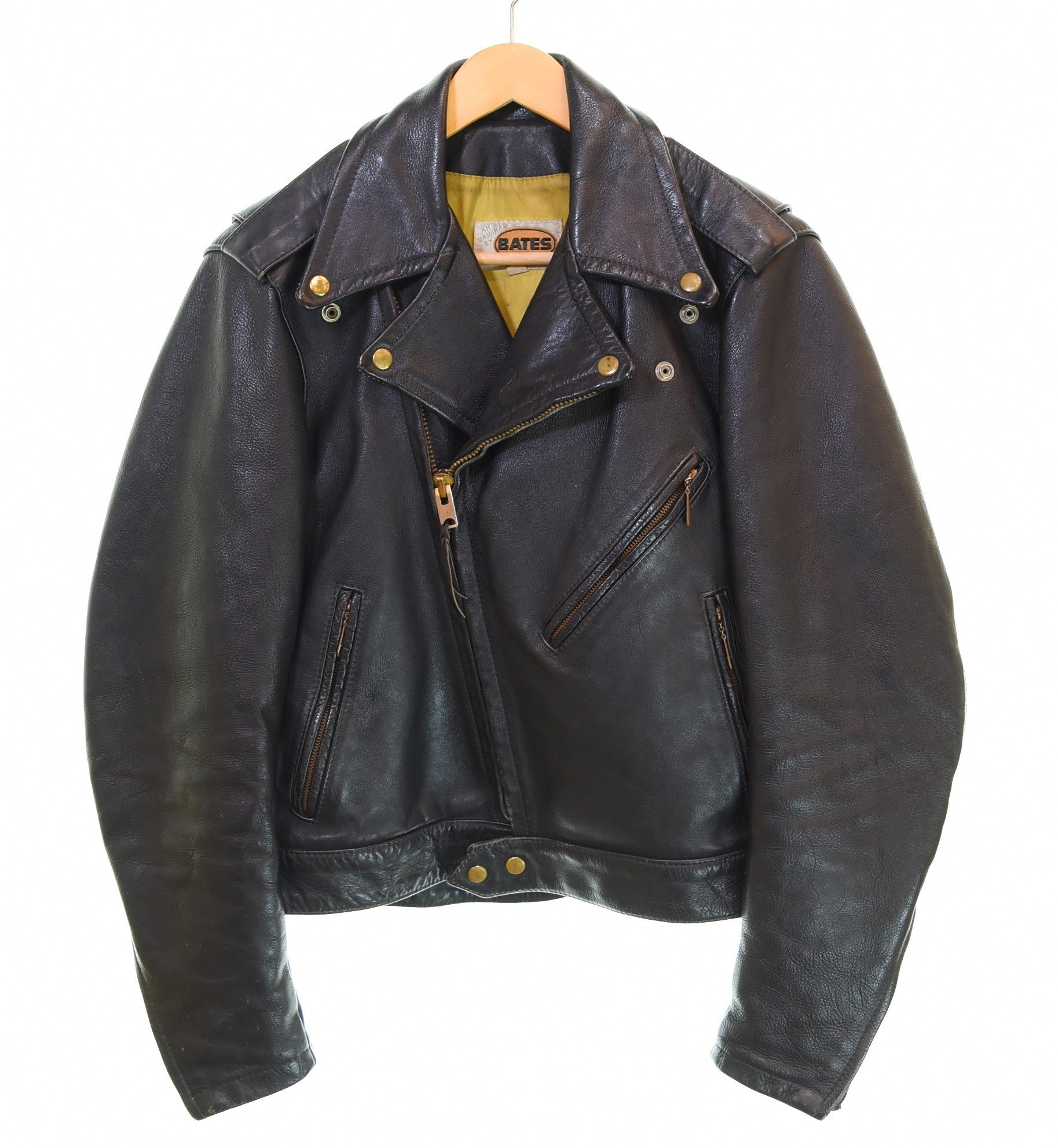 ヴィンテージ Vintage 70's 80's BATES ベイツ TALON ZIP ホースハイド