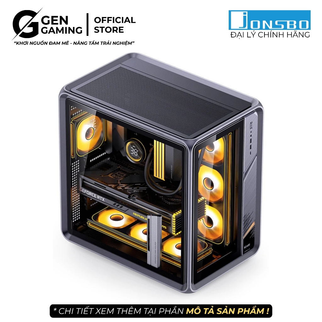 Vỏ case pc Jonsbo BO400 vỏ case máy tính hỗ trợ main ATX tản nhiệt
