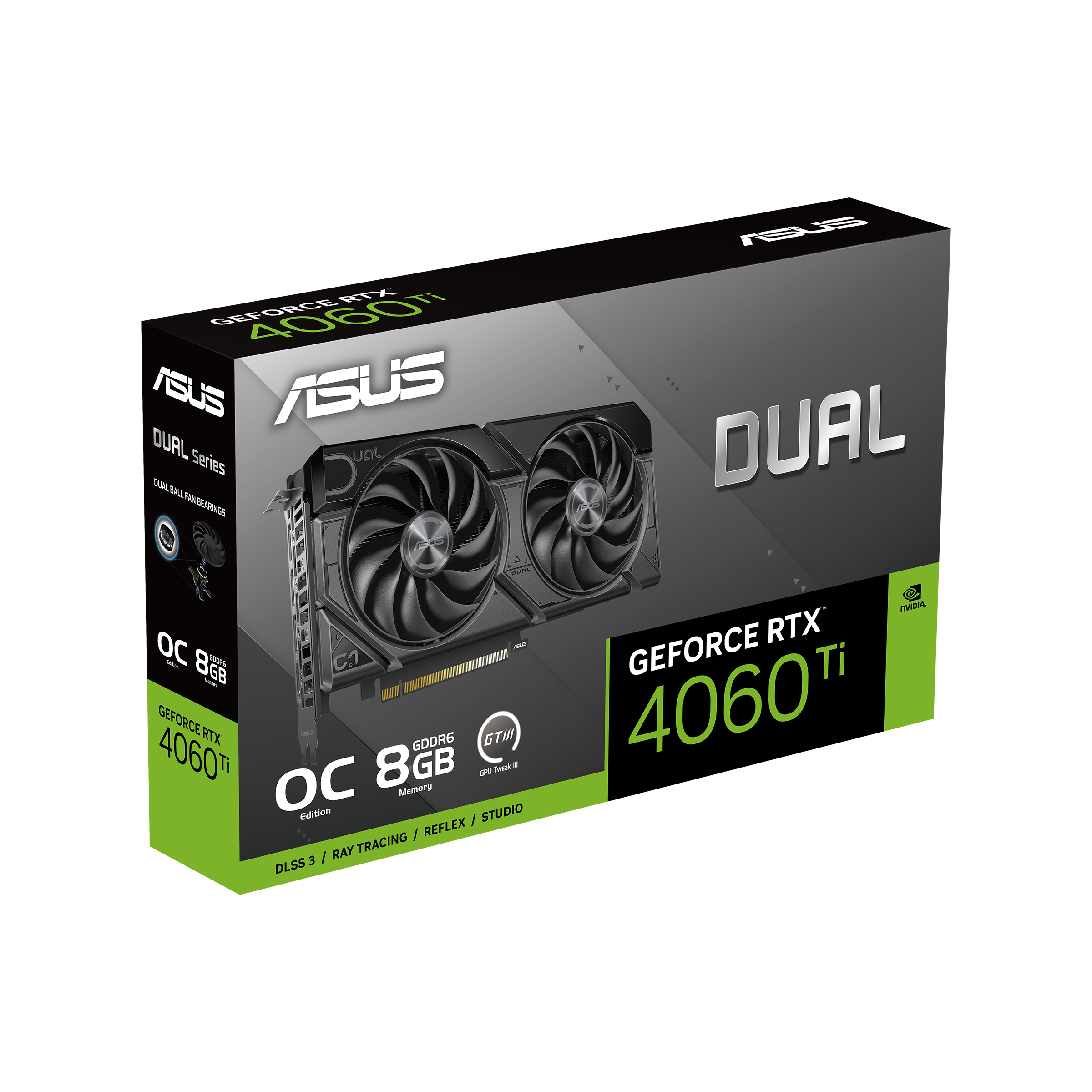 ASUS Dual GeForce RTX™ 4060 Ti EVO OC Edition 8GB GDDR6 | Graphics