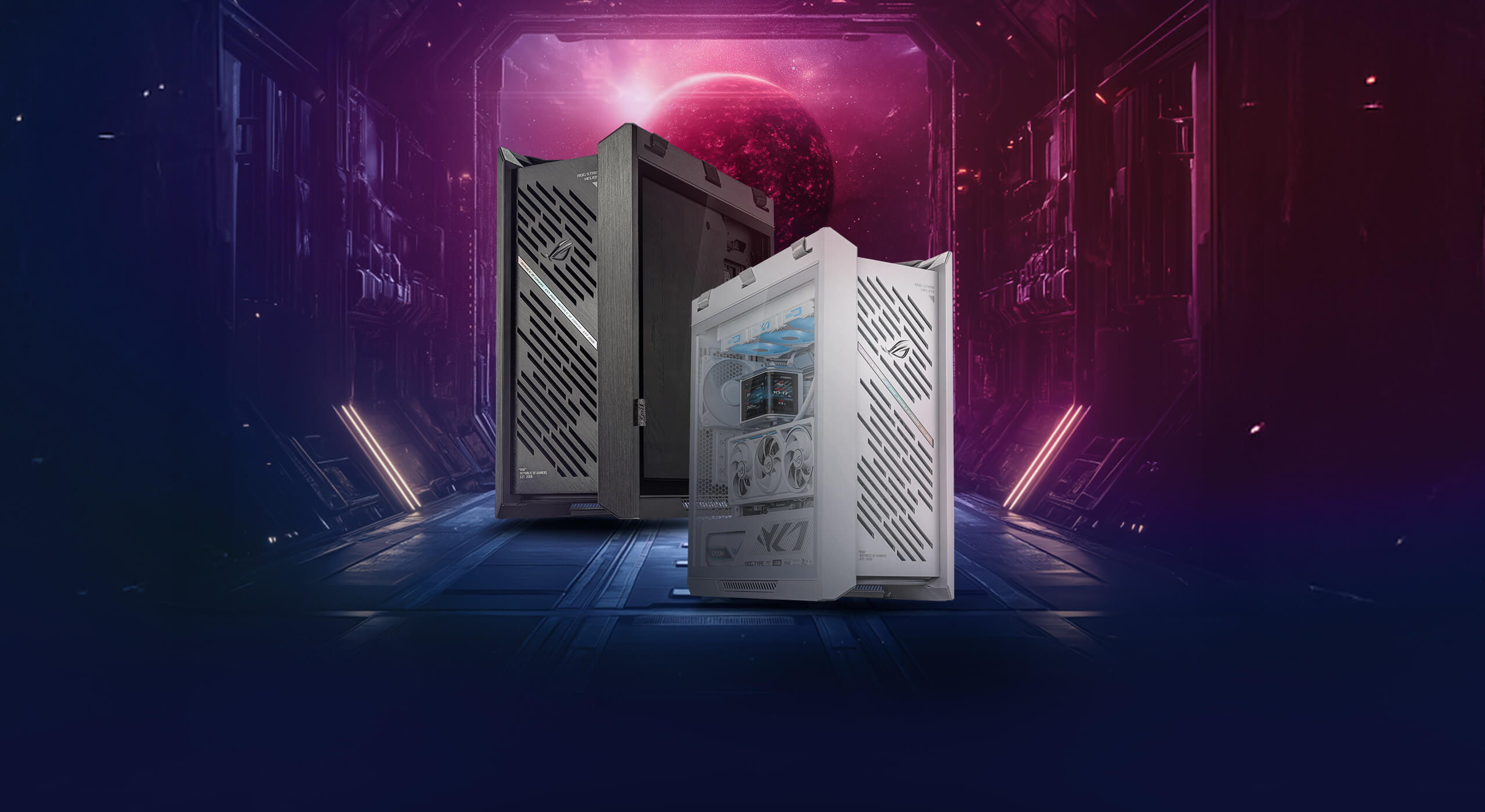 ROG Strix Helios II White Edition | Gaming PCケース｜ROG