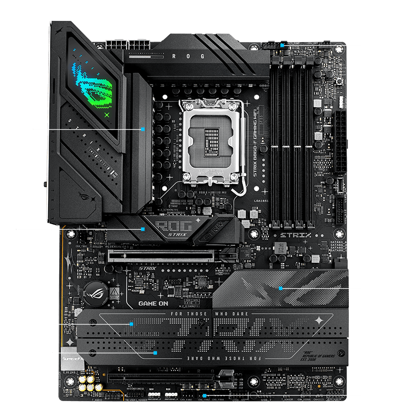 ROG STRIX B860-F GAMING WIFI | ROG Strix | Gaming マザーボード
