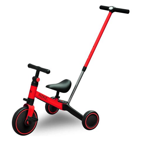 dショッピング |RiZKiZ 2in1三輪車 折りたたみ (レッド) 手押し棒付き