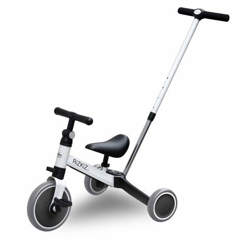 dショッピング |RiZKiZ 2in1三輪車 折りたたみ (ホワイト) 手押し棒