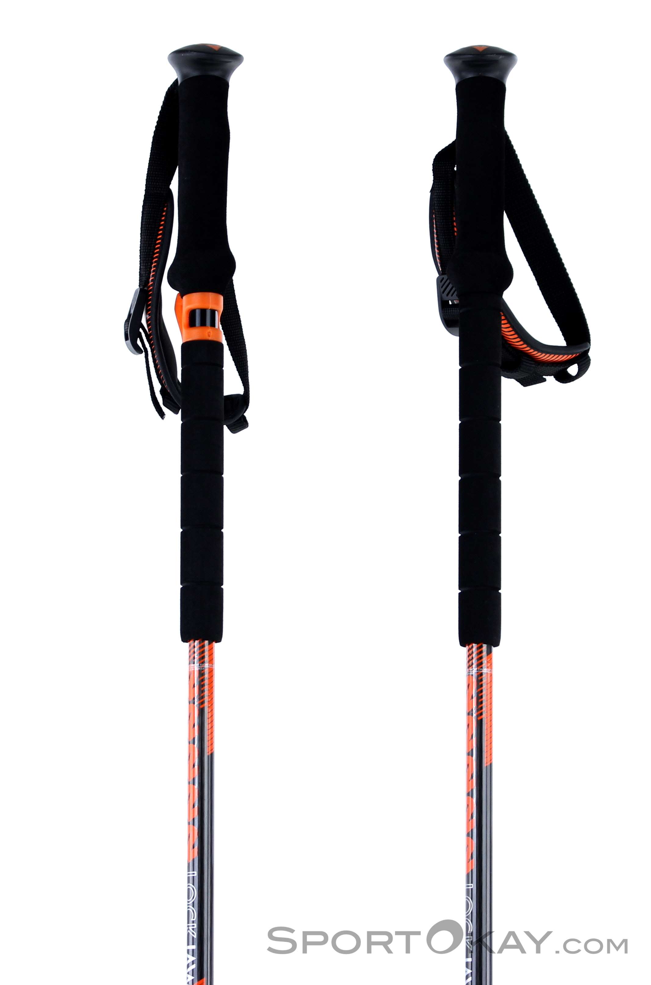 K2 Lockjaw Carbon Plus 105-145cm Skipoles - Telescopic Poles 2 Pcs
