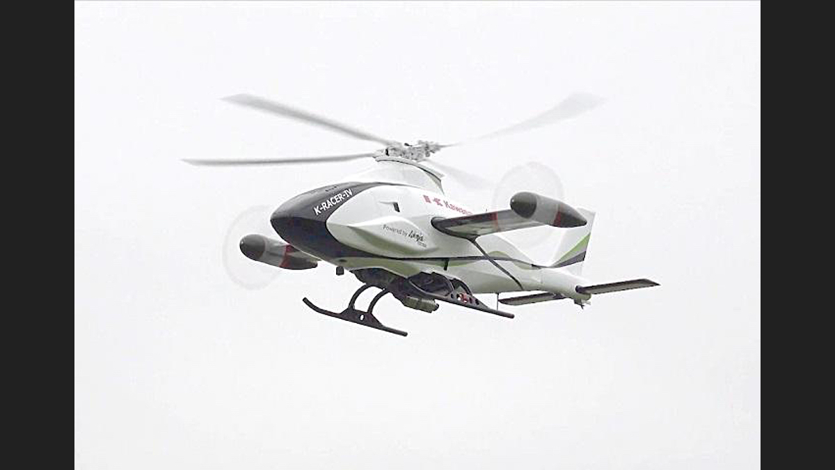 川崎重工、無人コンパウンド・ヘリコプター「K-RACER」の飛行試験に