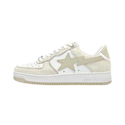 A Bathing Ape Bape Sta Beige Calf Hair - Droper