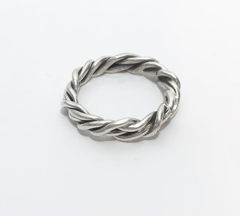 INDIAN JEWELRY NAVAJO族 TWIST RING SILVER/ナバホ族 ツイスト リング