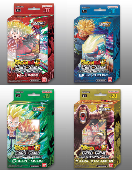 海外情報】「DRAGON BALL SUPER CARD GAME」スターターデッキ4種同時