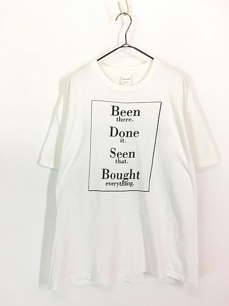 古着 90s USA製 Bloomingdale's デパート ロゴ メッセージ Tシャツ L