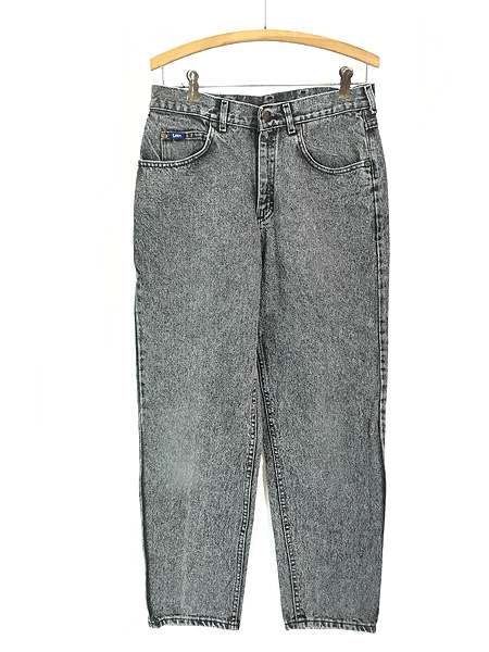 古着 90s USA製 Lee 205-5511 ケミカル アシッド ブラック デニム