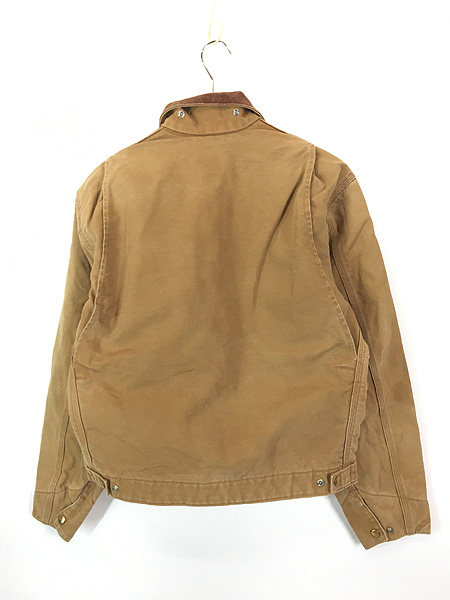 古着 90s USA製 Carhartt 裏地 ストライプ ブランケット ブラウン
